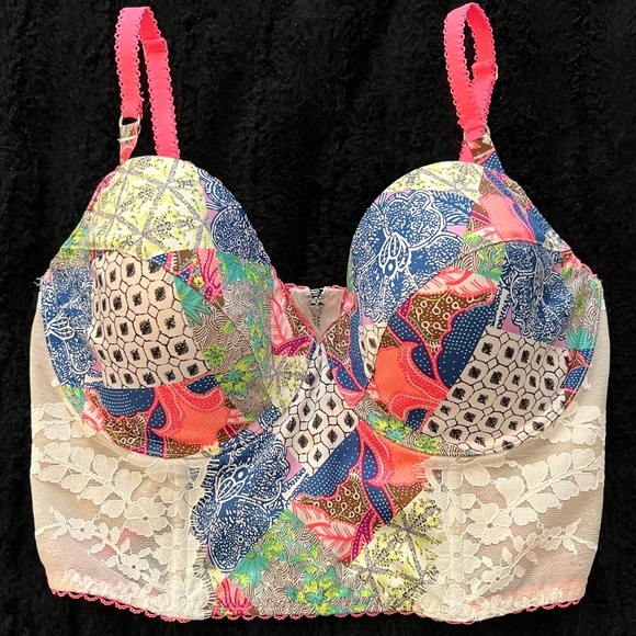 Victoria's Secret Other - Victoria’s Secret Dream Angels Corset Bustier Bra Top Size 34DD/34E
